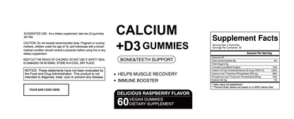 Calcium + D3 Gummies Case Of 24