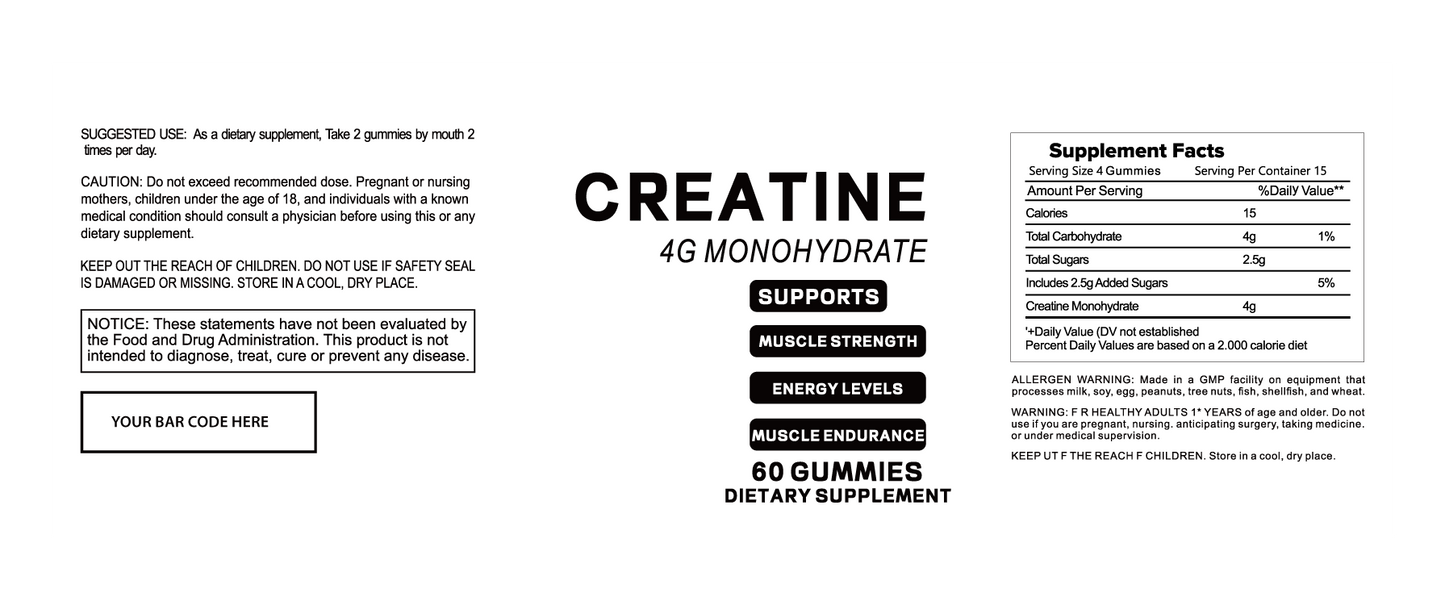 Creatine Gummies Case Of 24