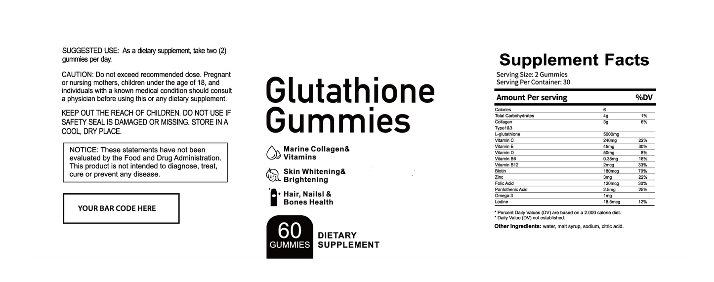 Glutathione Gummies Case Of 24