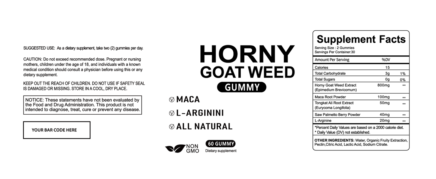 Horny Goat Weed Gummies Case Of 24