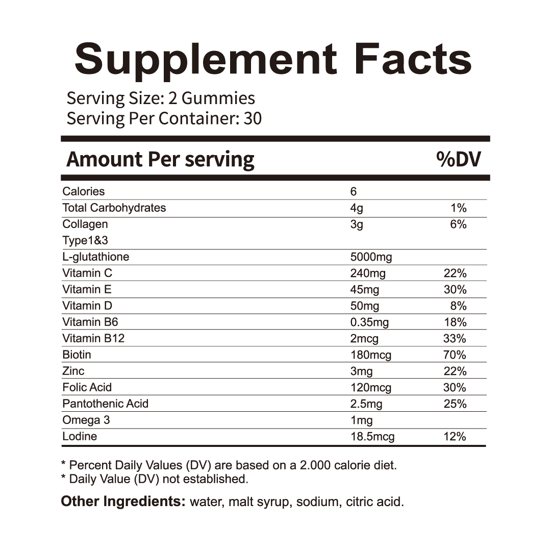 L-Glutathione 13 in 1 Gummies Case Of 24