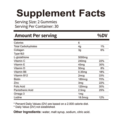 L-Glutathione 13 in 1 Gummies Case Of 24