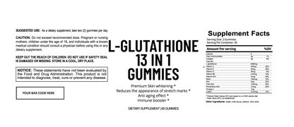 L-Glutathione 13 in 1 Gummies Case Of 24