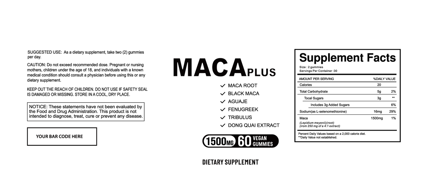 MACA Gummies Case Of 24