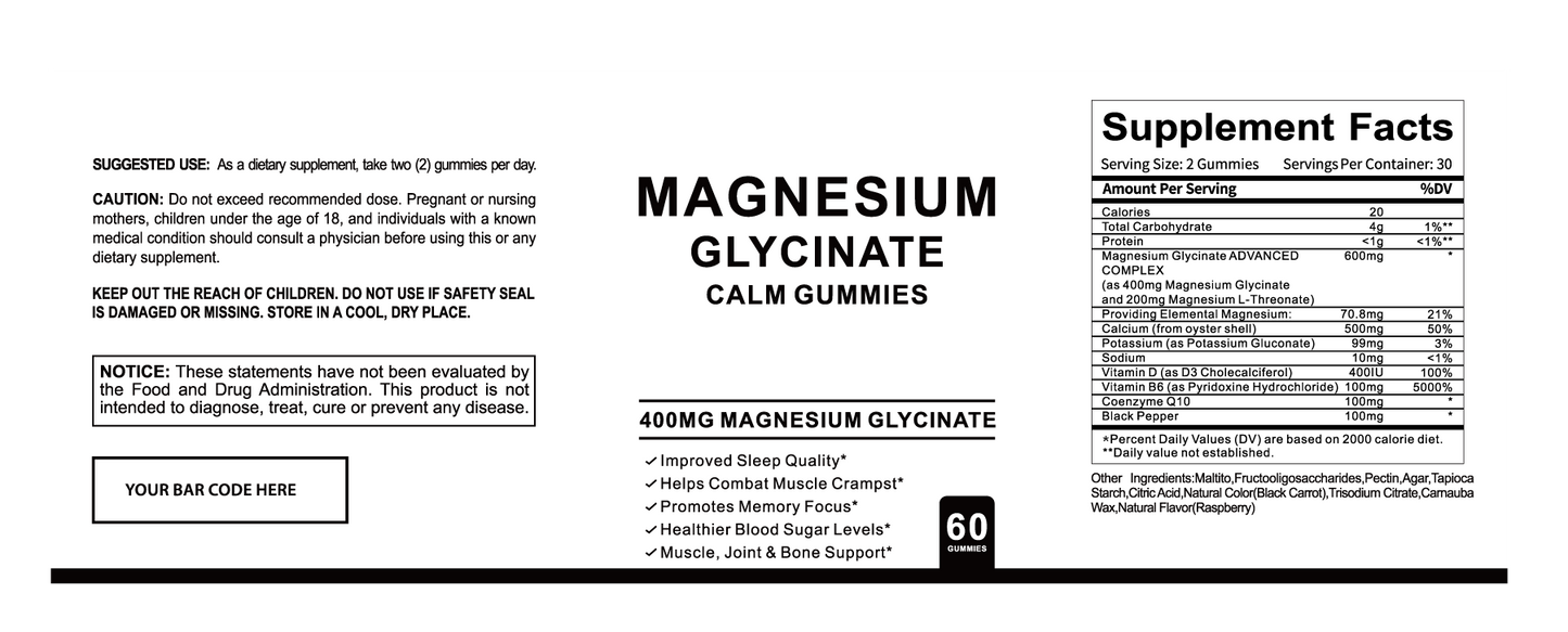 Magnesium Gummies Case Of 24