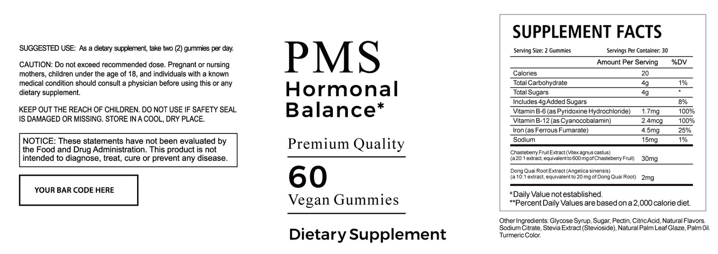 PMS Hormone Gummies Case Of 24