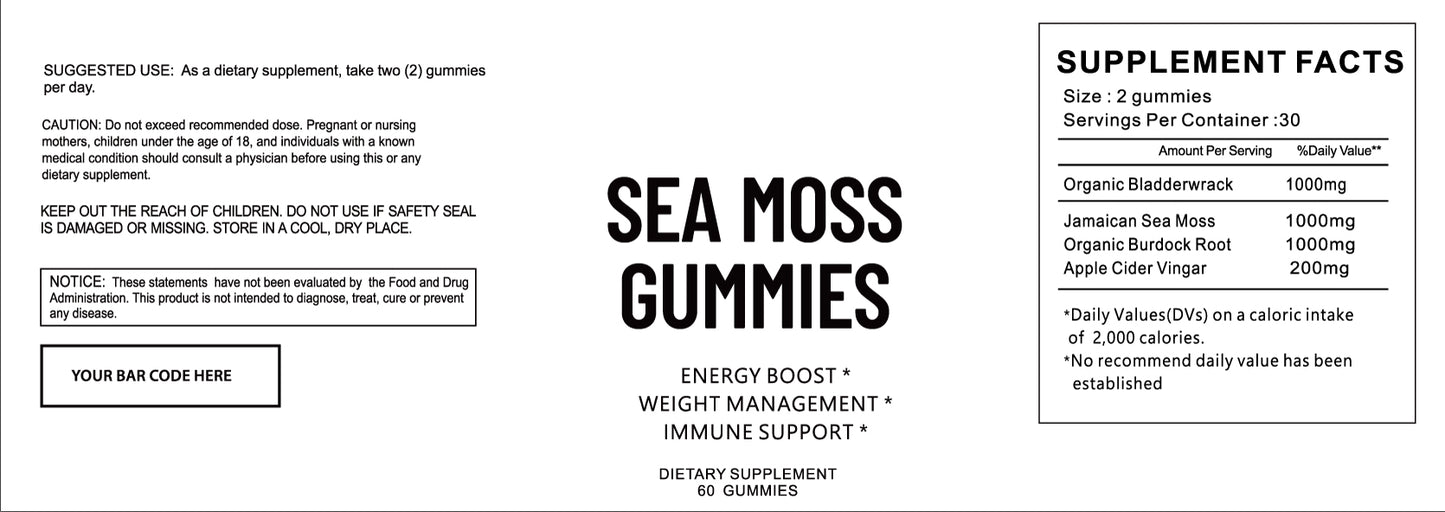 Seamoss Gummies Case Of 24