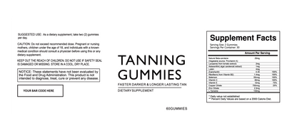 Tanning Gummies Case Of 24