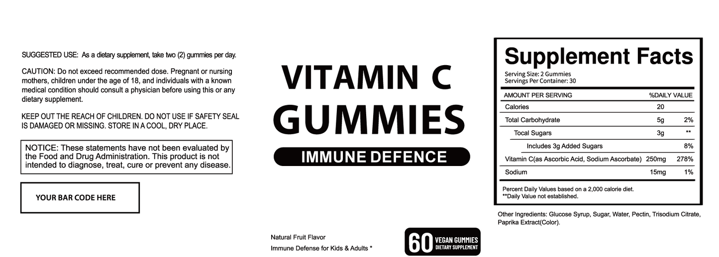 Vitamins C Gummies Case Of 24