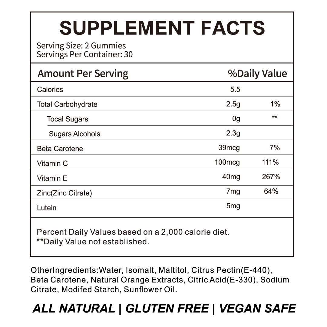 Lutein Vison Support Gummies Case Of 24