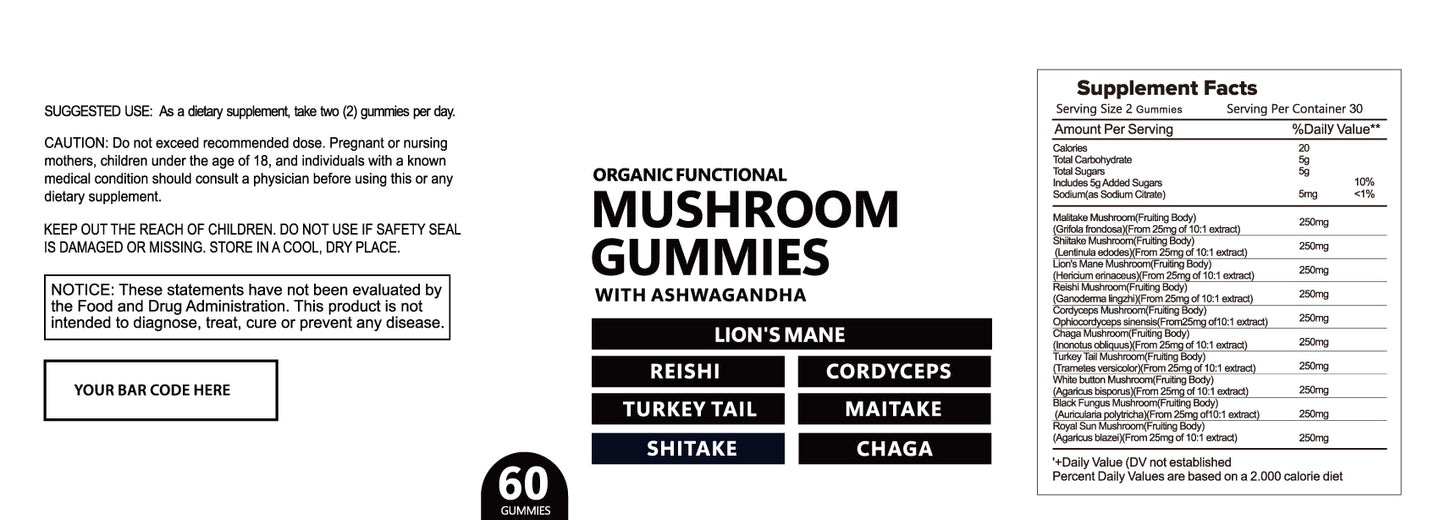 Mushroom Gummies Case Of 24