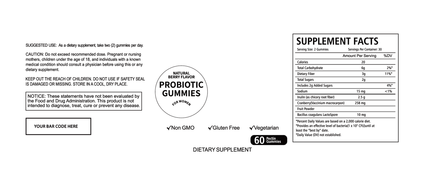 Probiotic Gummies Case Of 24